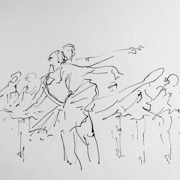 Estudo cena ballet III